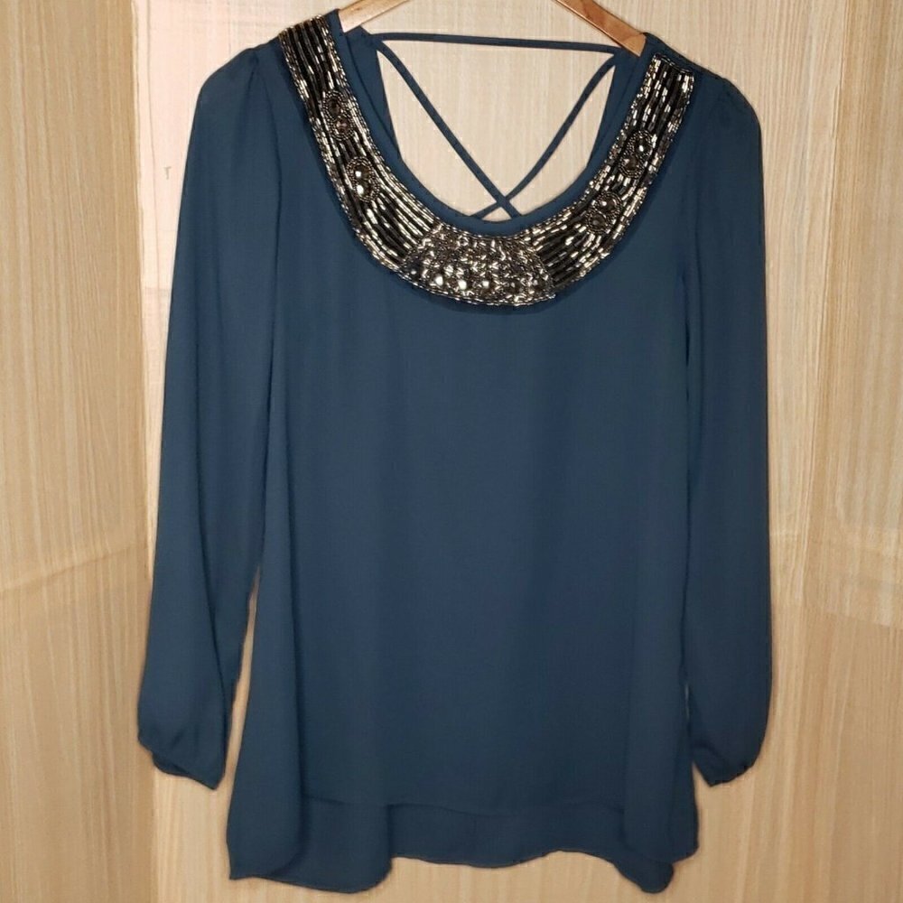 Studio Y Womens New Without Tag Freen Tunic Blouse
